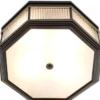 Casa Padrino Luxus Deckenleuchte Bronze 40,5 x 40,5 x H. 18 cm - Luxus Kollektion