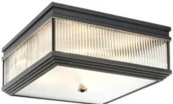 Casa Padrino Luxus Deckenleuchte Bronze 40,5 x 40,5 x H. 18,5 cm - Luxus Qualität