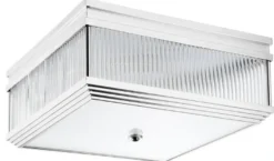 Casa Padrino Luxus Deckenleuchte Silber 40,5 x 40,5 x H. 18,5 cm - Luxus Qualität