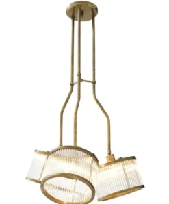 Casa Padrino Luxus Deckenleuchte Durchmesser 70 x H. 119 cm - Möbel Lüster Leuchter Deckenlampe