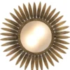 Casa Padrino Luxus Deckenleuchte im Sonnenblumen Design Vintage Messing / Weiß Ø 43 x H. 16,5 cm - Designer Lampe