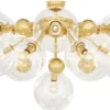 Casa Padrino Luxus Deckenleuchte Gold Ø 90 x H. 57 cm - Luxus Kollektion