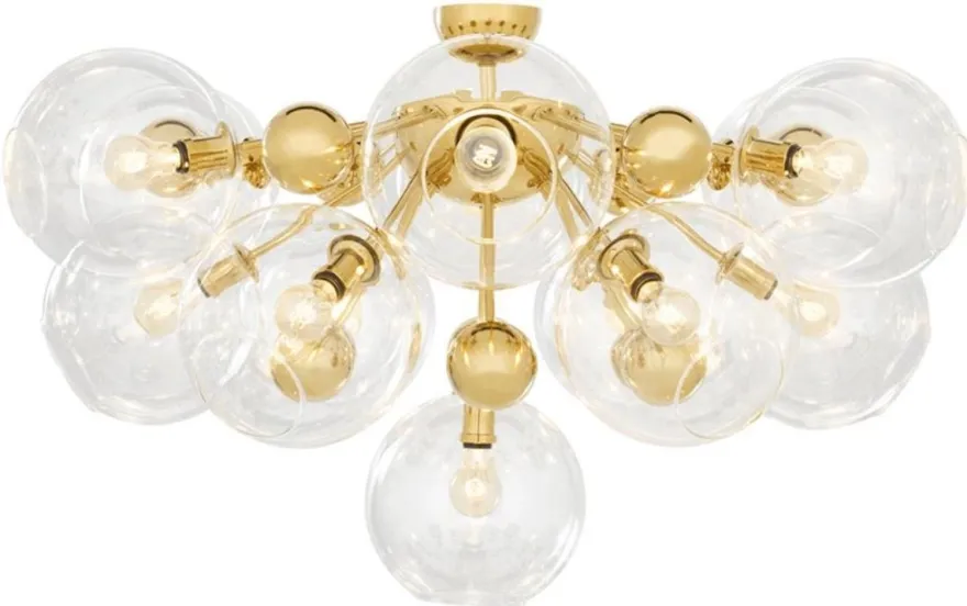 Casa Padrino Luxus Deckenleuchte Gold Ø 90 x H. 57 cm - Luxus Kollektion