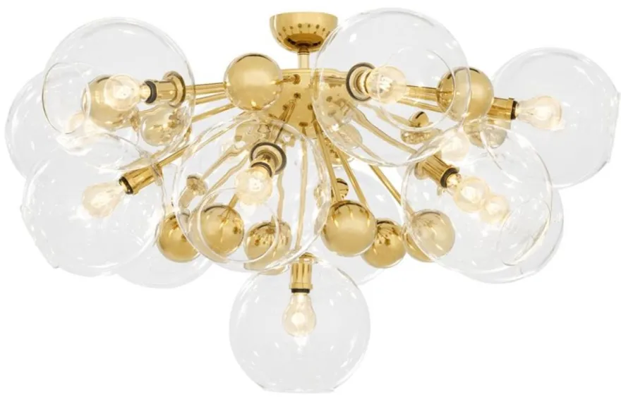 Casa Padrino Luxus Deckenleuchte Gold Ø 90 x H. 57 cm - Luxus Kollektion