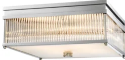 Casa Padrino Luxus Deckenleuchte 40,5 x 40,5 x H. 17 cm - Limited Edition