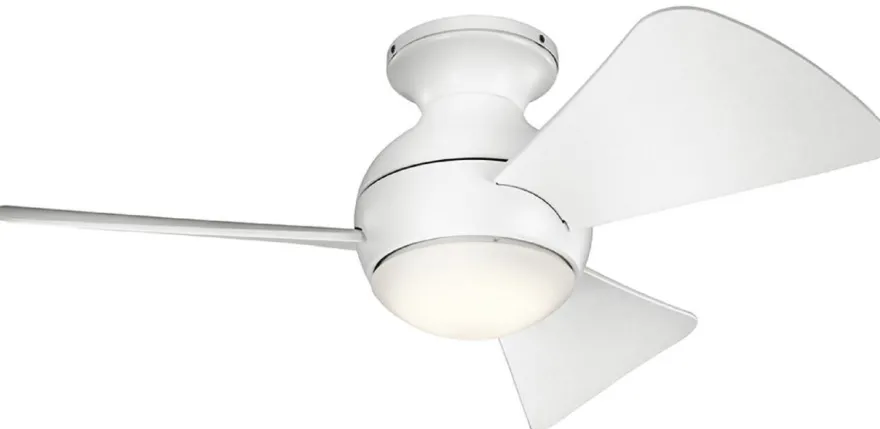 Casa Padrino Luxus Deckenventilator Matt Weiß 86 x H. 28 cm - Moderner dimmbarer Ventilator mit LED Beleuchtung und Fernbedienung - Luxus Kollektion