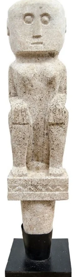 Casa Padrino Luxus Deko Antik Stil Naturstein Statuen Set - Stein Skulpturen - Stein Figuren - Wohnzimmer Deko - Büro Deko - Deko Accessoires - Luxus Möbel