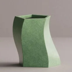 Casa Padrino Luxus Deko Blumentopf Grün H. 55 cm - Beton Pflanzentopf