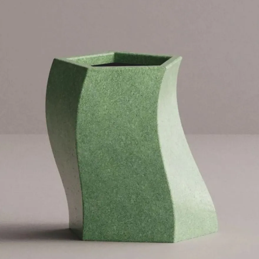 Casa Padrino Luxus Deko Blumentopf Grün H. 55 cm - Beton Pflanzentopf