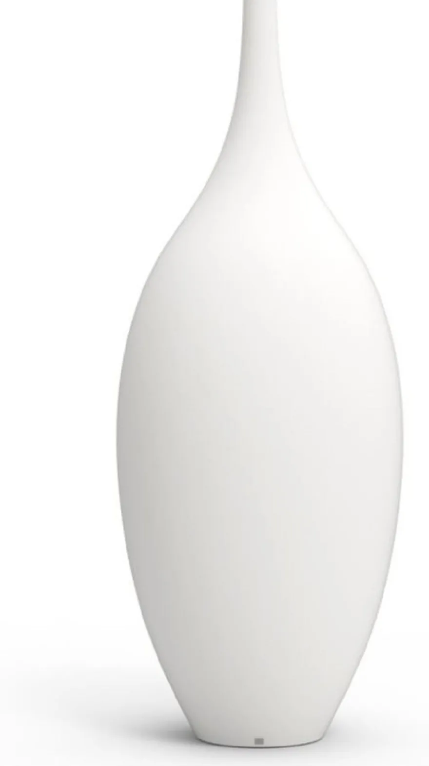 Casa Padrino Luxus Deko Blumentopf Matt Weiß Ø 78 x H. 200 cm - Garten Deko