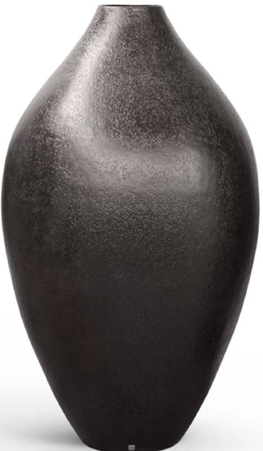 Casa Padrino Luxus Deko Blumentopf Matt Schwarz Ø 91 x H. 155 cm - Garten Deko