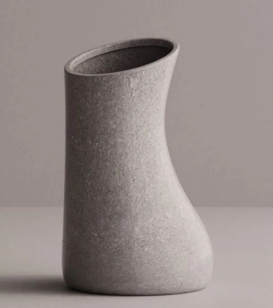 Casa Padrino Luxus Deko Blumentopf Grau H. 76 cm - Beton Pflanzentopf