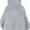 Casa Padrino Luxus Deko Figur Gorilla Affe Silber 26 x 24 x H. 35 cm - Kunstharz Deko Skulptur - Wohnzimmer Deko - Schreibtisch Deko - Luxus Deko Tierfigur