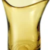 Casa Padrino Luxus Deko Glas Vase Gelb Ø 20 x H. 27,5 cm - Mundgeblasene Blumenvase - Luxus Deko Accessoires
