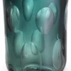 Casa Padrino Luxus Deko Glas Vase Grün Ø 23,5 x H. 33 cm - Elegante mundgeblasene Blumenvase - Wohnzimmer Deko Accessoires