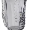 Casa Padrino Luxus Deko Glas Vase Grau Ø 26 x H. 42 cm - Elegante mundgeblasene Blumenvase - Deko Accessoires