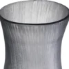 Casa Padrino Luxus Deko Glas Vase Grau Ø 18 x H. 37,5 cm - Elegante mundgeblasene Blumenvase - Deko Accessoires