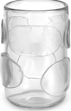 Casa Padrino Luxus Deko Glas Vase Ø 19 x H. 27 cm - Elegante mundgeblasene Blumenvase - Luxus Kollektion