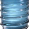 Casa Padrino Luxus Deko Glas Vase Blau Ø 22 x H. 30 cm - Elegante mundgeblasene Blumenvase - Luxus Deko Accessoires