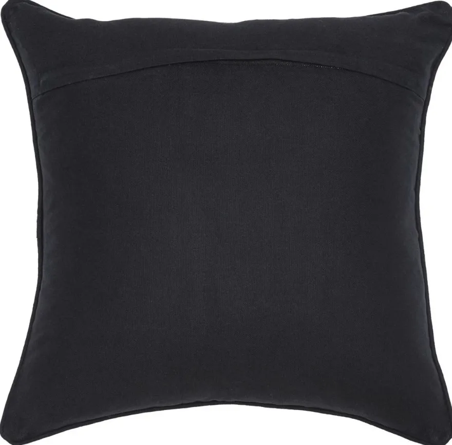 Casa Padrino Luxus Deko Kissen Schwarz / Gold 50 x 50 cm - Edles Zierkissen mit elegantem Muster - Luxus Qualität - Hotel Kollektion