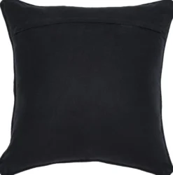 Casa Padrino Luxus Deko Kissen Schwarz / Gold 50 x 50 cm - Edles Zierkissen mit elegantem Rautenmuster - Luxus Qualität - Hotel Kollektion