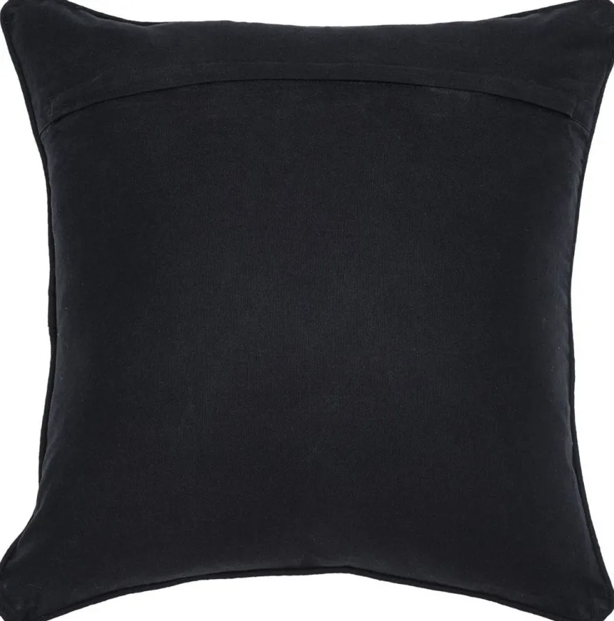 Casa Padrino Luxus Deko Kissen Schwarz / Gold 50 x 50 cm - Edles Zierkissen mit elegantem Rautenmuster - Luxus Qualität - Hotel Kollektion