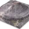 Casa Padrino Luxus Deko Marmor Schale Grau 30,5 x 30,5 x H. 6 cm - Obstschale aus hochwertigem Marmor - Hotel & Restaurant Deko Accessoires - Luxus Qualität