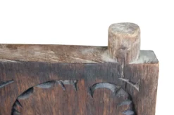 Casa Padrino Luxus Deko Objekt Braun 47 x 16,5 x H. 121 cm - 2er Set geschnitzte Deko Türen aus Holz im Finish Pampas Nut - Luxus Deko Accessoires