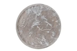 Casa Padrino Luxus Deko Objekt Schwarz Ø 26 x H. 1,7 cm - Großer runder Deko Teller aus Kunstharz mit transparent schwarzer Wirbeloptik - Luxus Deko Accessoires