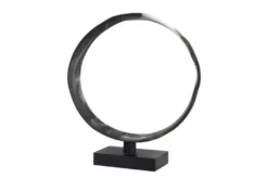Casa Padrino Luxus Deko Objekt 31,5 x 8 x H. 34 cm - Moderne Skulptur MCM Loop aus Kunstharz und MDF - Luxus Deko Accessoires