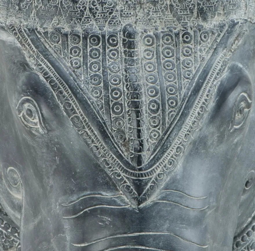 Casa Padrino Luxus Dekoration Aluminium Elefant 90 x 35 x H. 67 cm - Limited Edition