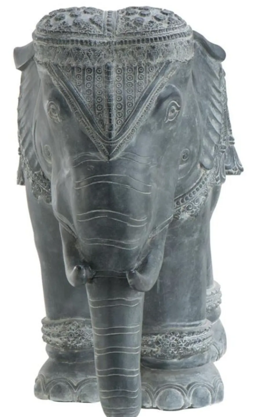Casa Padrino Luxus Dekoration Aluminium Elefant 90 x 35 x H. 67 cm - Limited Edition
