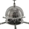 Casa Padrino Luxus Deko Seefahrer Tischglocke Silber Ø 18 x H. 12 cm - Hotel Accessoires