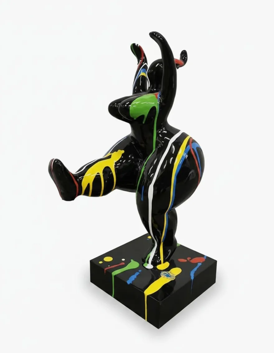 Casa Padrino Luxus Deko Skulptur Statue Tanzerin Trash H. 85 cm - Deko Skulptur - Deko Figur - Tierfigur - Gartendeko