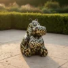 Casa Padrino Luxus Deko Skulptur Nilpferd Sitzend Hindi H. 95 cm - Deko Skulptur - Deko Figur - Tierfigur - Gartendeko