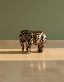 Casa Padrino Luxus Deko Skulptur Elefant Hindi H. 60 cm - Deko Skulptur - Deko Figur - Tierfigur - Gartendeko