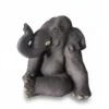 Casa Padrino Luxus Deko Skulptur Elefant Sitzend H. 51 cm - Deko Skulptur - Deko Figur - Tierfigur - Gartendeko