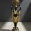 Casa Padrino Luxus Deko Skulptur Statue Ägyptische Frau Einem Blumentopf H. 130 cm - Riesige Gartenskulptur - Lebensgroße Skulptur - XXL Deko Skulptur - XXL Deko Figur