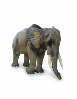 Casa Padrino Luxus Deko Skulptur Elefant Realistisch H. 225 cm - Riesige Gartenskulptur - Lebensgroße Skulptur - XXL Deko Skulptur - XXL Deko Figur