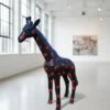 Casa Padrino Luxus Deko Skulptur Giraffe H. 50 cm - Deko Skulptur - Deko Figur - Tierfigur - Gartendeko