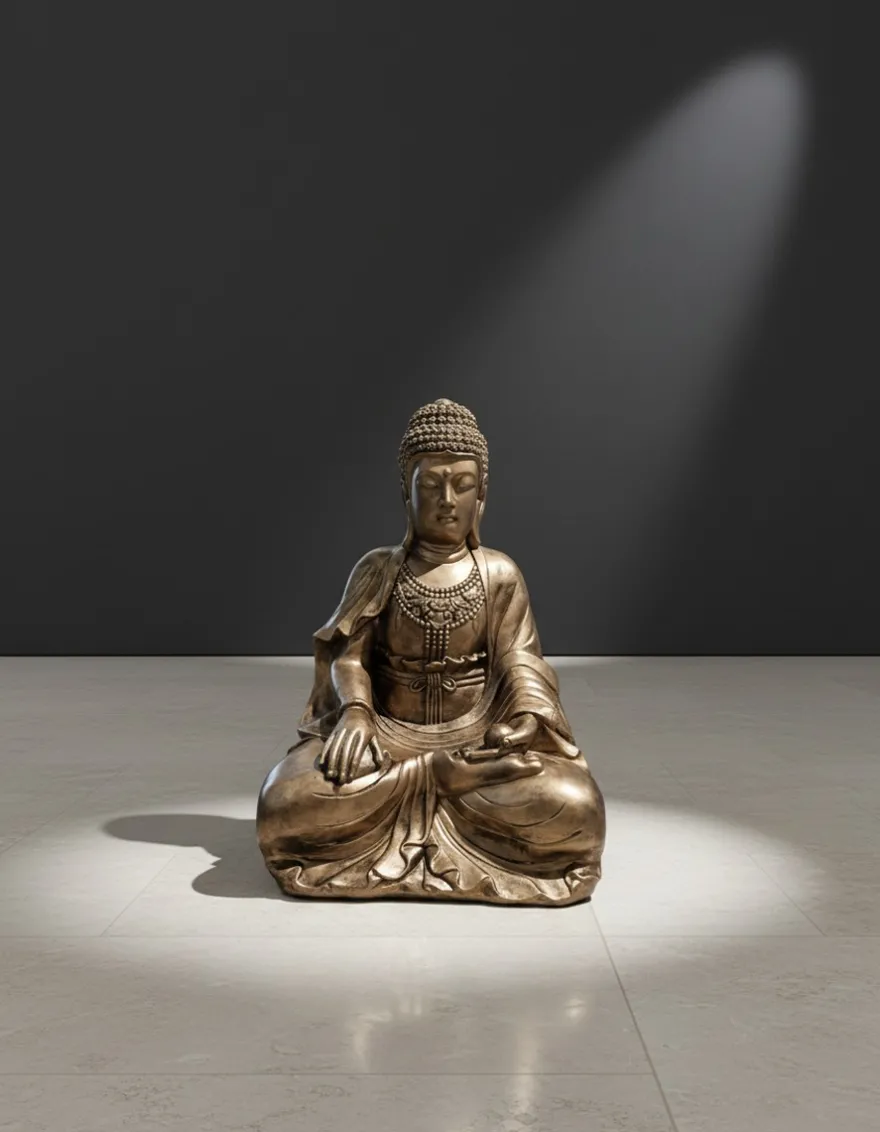 Casa Padrino Luxus Deko Skulptur Statue Buddha H. 59 cm - Deko Skulptur - Deko Figur - Tierfigur - Gartendeko