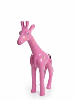 Casa Padrino Luxus Deko Skulptur Giraffe Mickey Mouse H. 50 cm - Deko Skulptur - Deko Figur - Tierfigur - Gartendeko