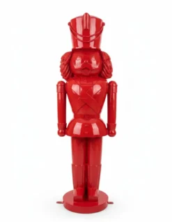Casa Padrino Luxus Deko Skulptur Weihnachtsfigur Design Nussknacker H. 200 cm - Riesige Gartenskulptur - Lebensgroße Skulptur - XXL Deko Skulptur - XXL Deko Figur