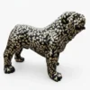 Casa Padrino Luxus Deko Skulptur Hund Bulldogge Hindi H. 70 cm - Deko Skulptur - Deko Figur - Tierfigur - Gartendeko