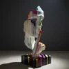 Casa Padrino Luxus Deko Skulptur Statue Trash Gesichtsmaske H. 170 cm - Riesige Gartenskulptur - Lebensgroße Skulptur - XXL Deko Skulptur - XXL Deko Figur
