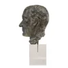 Casa Padrino Luxus Deko Skulptur Bronzefigur Bronze / Braun 15 x 23 x H. 45 cm - Massive Bronzeskulptur auf Plexiglas Sockel - Luxus Deko Accessoires