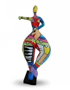 Casa Padrino Luxus Deko Skulptur Statue Überschwängliche Frau Urban H. 85 cm - Deko Skulptur - Deko Figur - Tierfigur - Gartendeko