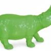 Casa Padrino Luxus Deko Skulptur Nilpferd H. 70 cm - Deko Skulptur - Deko Figur - Tierfigur - Gartendeko