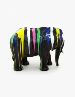 Casa Padrino Luxus Deko Skulptur Elefant H. 60 cm - Deko Skulptur - Deko Figur - Tierfigur - Gartendeko