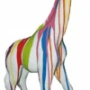 Casa Padrino Luxus Deko Skulptur Giraffe Trash H. 77 cm - Deko Skulptur - Deko Figur - Tierfigur - Gartendeko